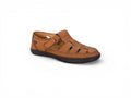 Breathable Closed-Toe Synthetic Leather Summer Sandals