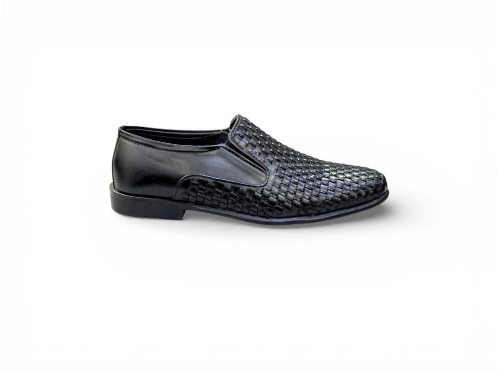 Metro Men's Tan Handwoven Leather Party Moccasins.