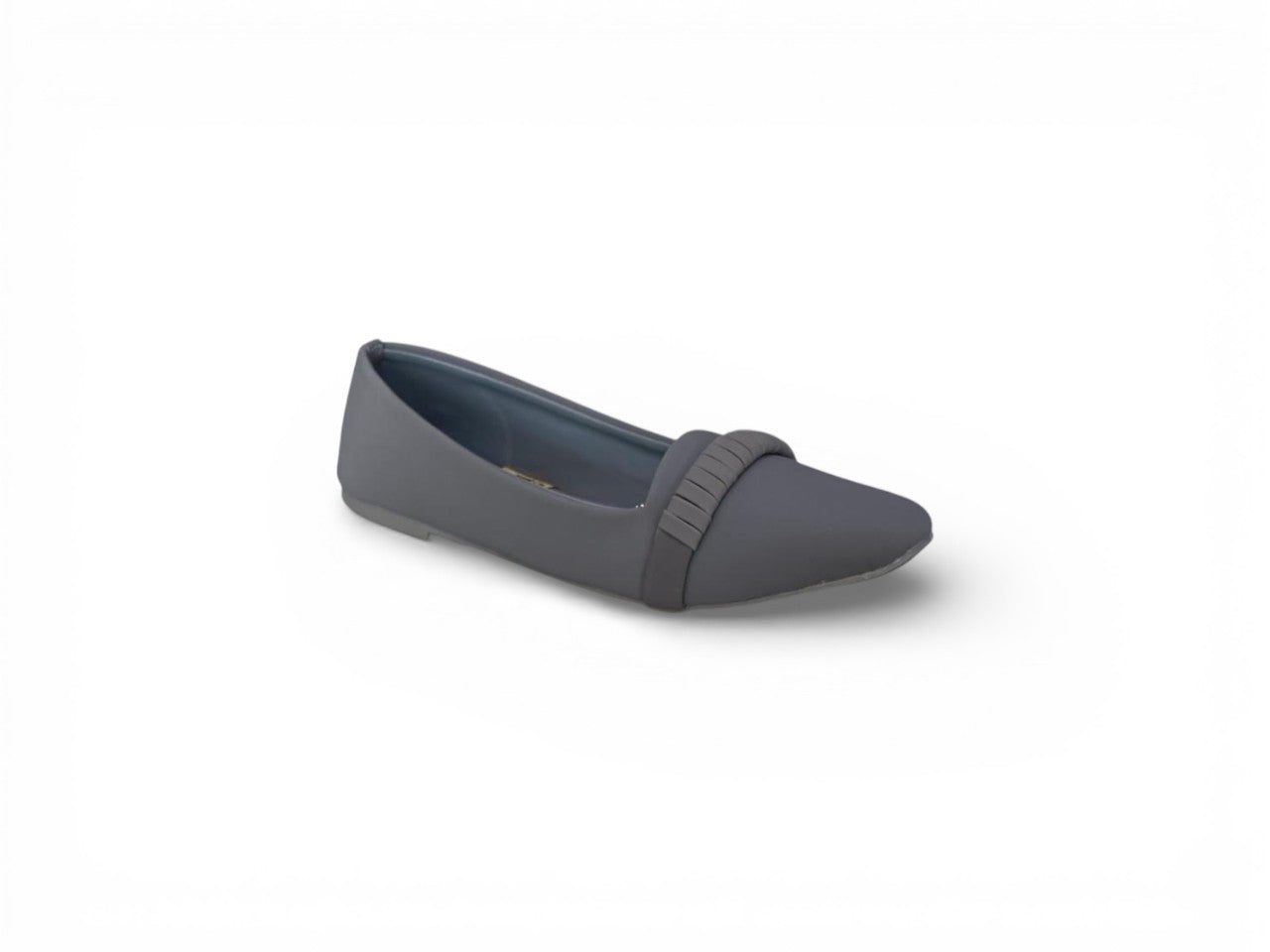 Tan Pointed-Toe Pumps with Ribbed Vamp