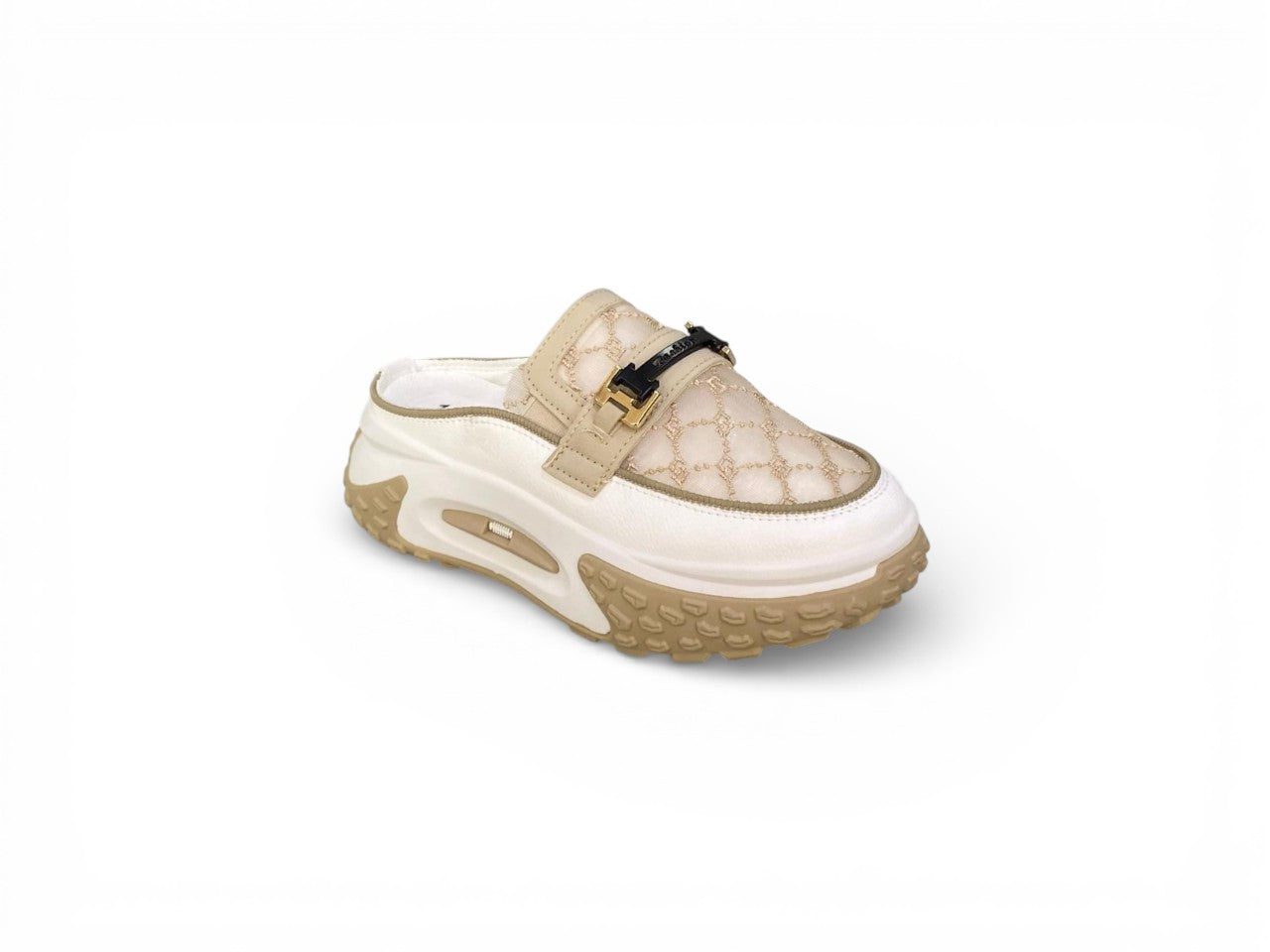 Korean Style Quilted Bustong Platform Sliders