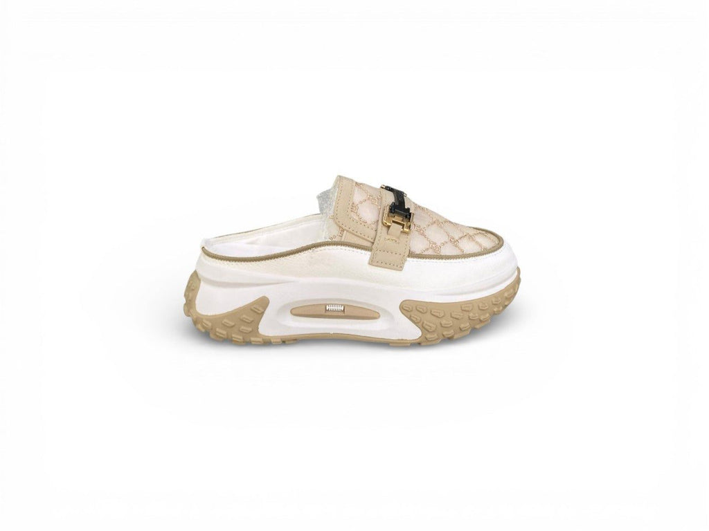 Korean Style Quilted Bustong Platform Sliders