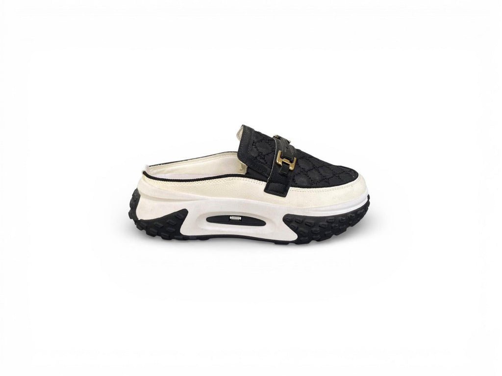 Korean Style Quilted Bustong Platform Sliders