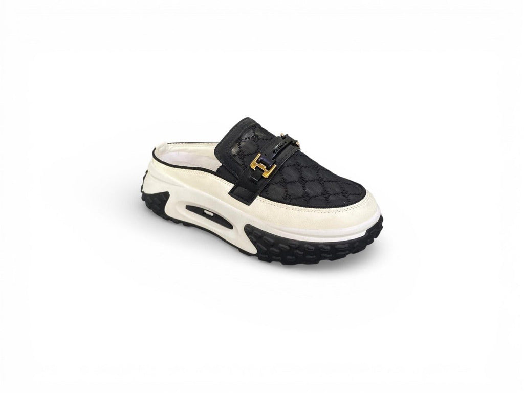 Korean Style Quilted Bustong Platform Sliders