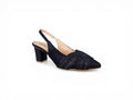 Sofia Woven Slingback – Navy/Black