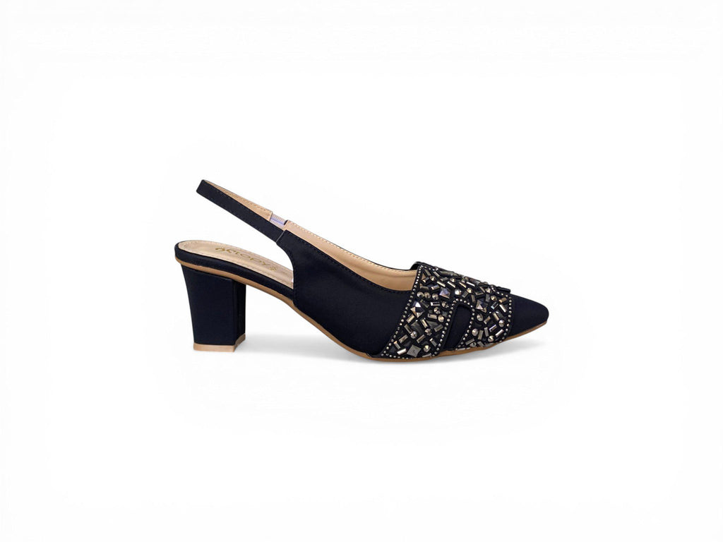 The Crystal-Embellished Evening Slingback