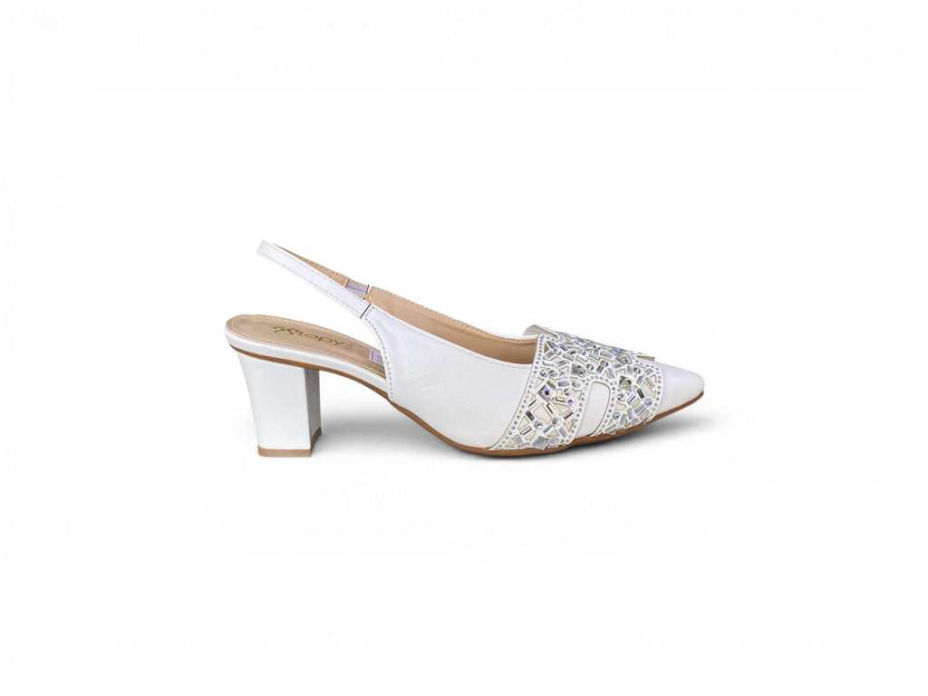 The Crystal-Embellished Evening Slingback