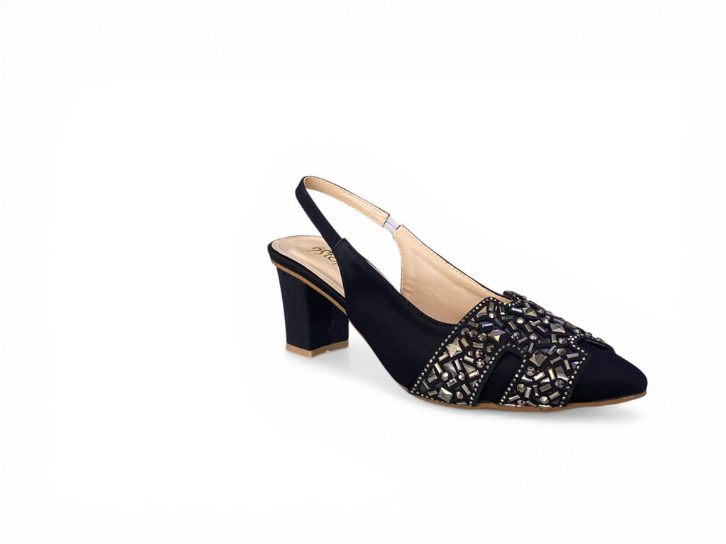 The Crystal-Embellished Evening Slingback