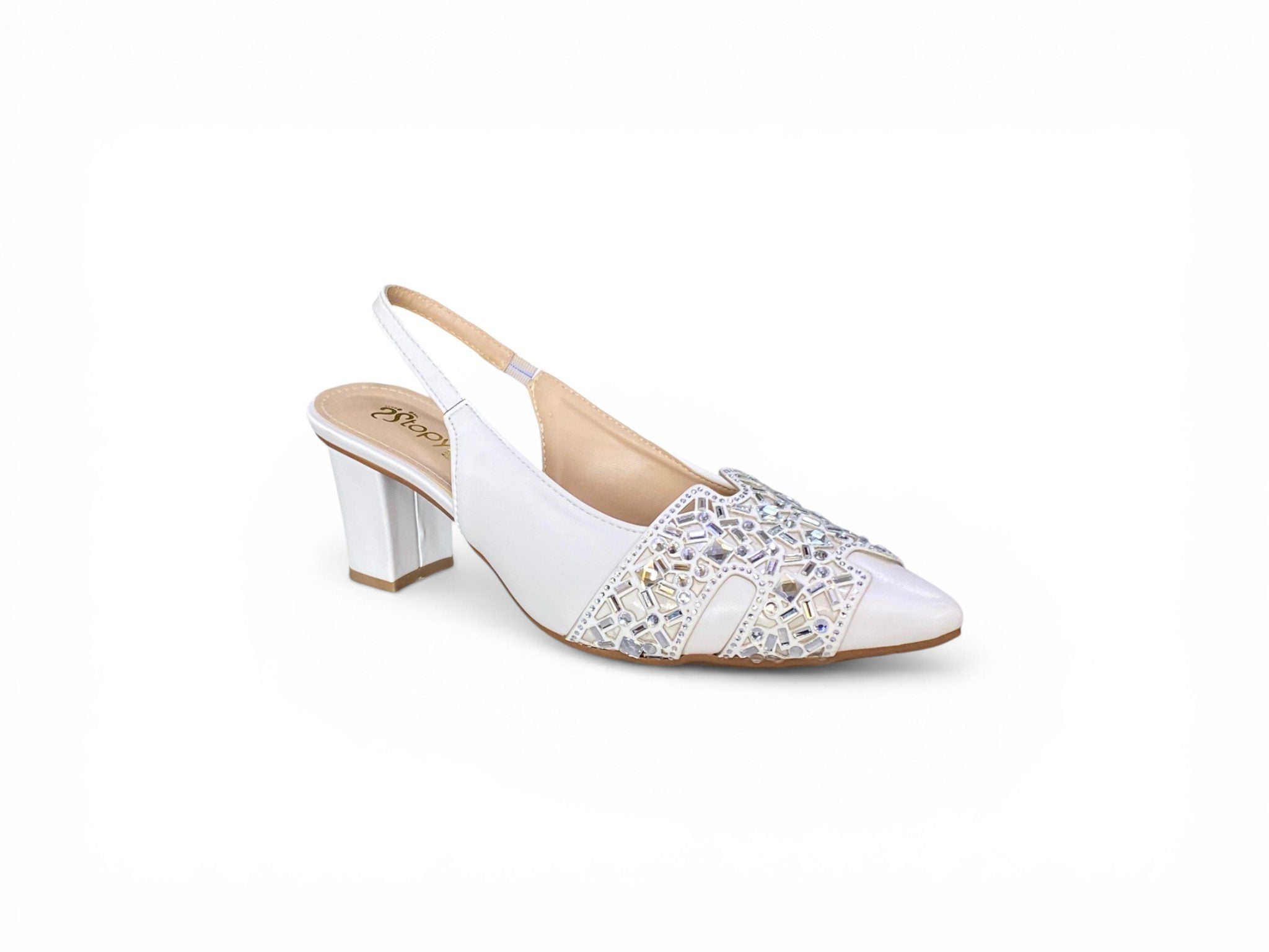 The Crystal-Embellished Evening Slingback
