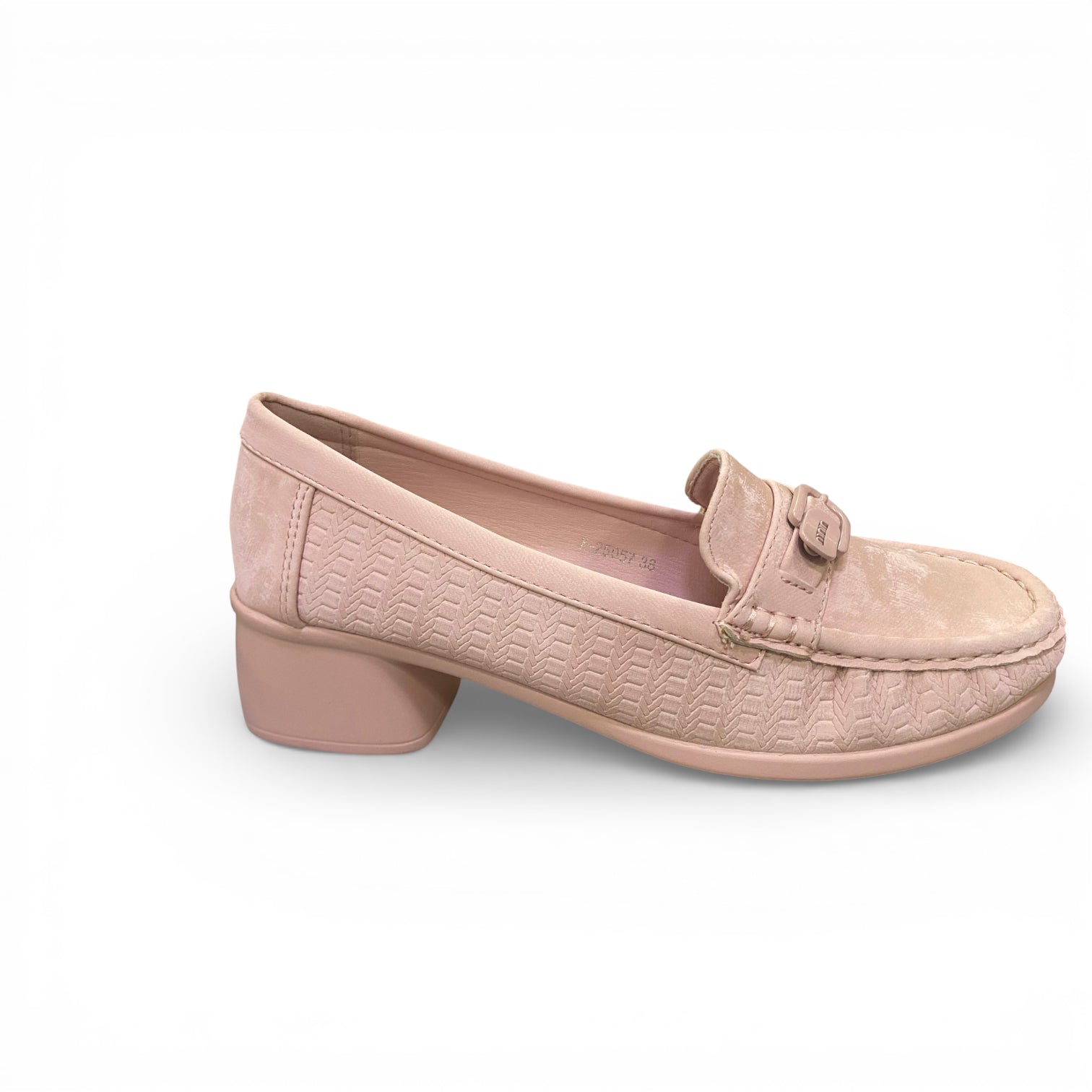 Suede Heeled Loafers