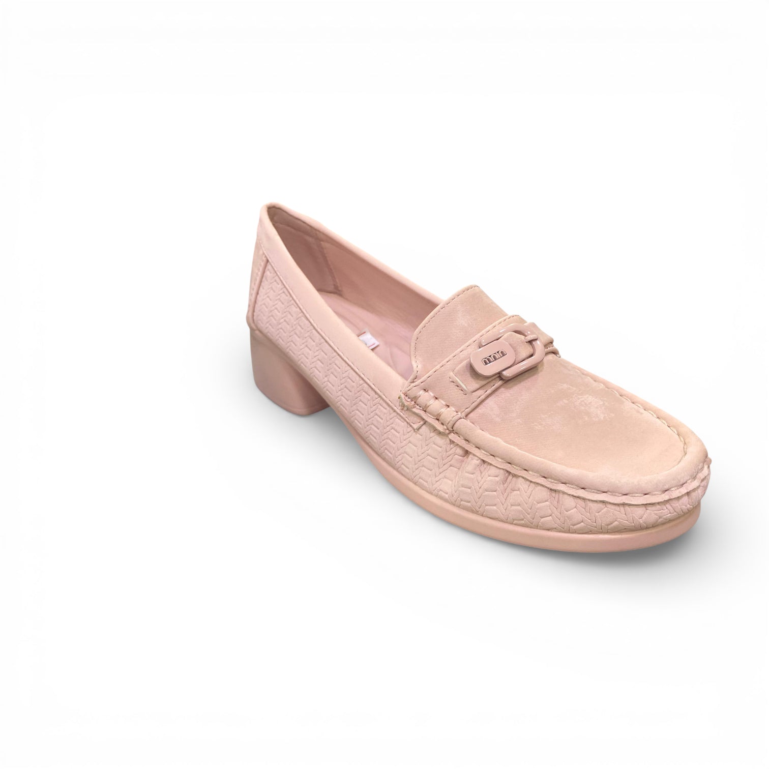 Suede Heeled Loafers
