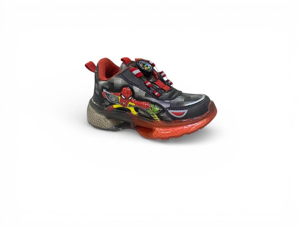 Marvel Spider-Man Boys' LED Sports Shoes with Rotary Dial