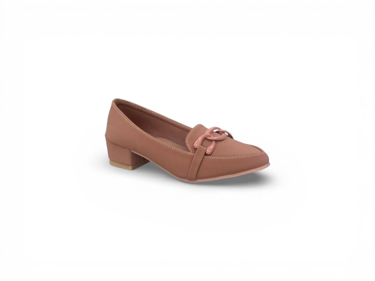 Classic Block Heel Slip-On Pumps