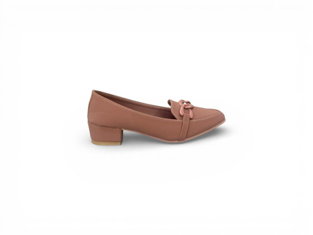 Classic Block Heel Slip-On Pumps
