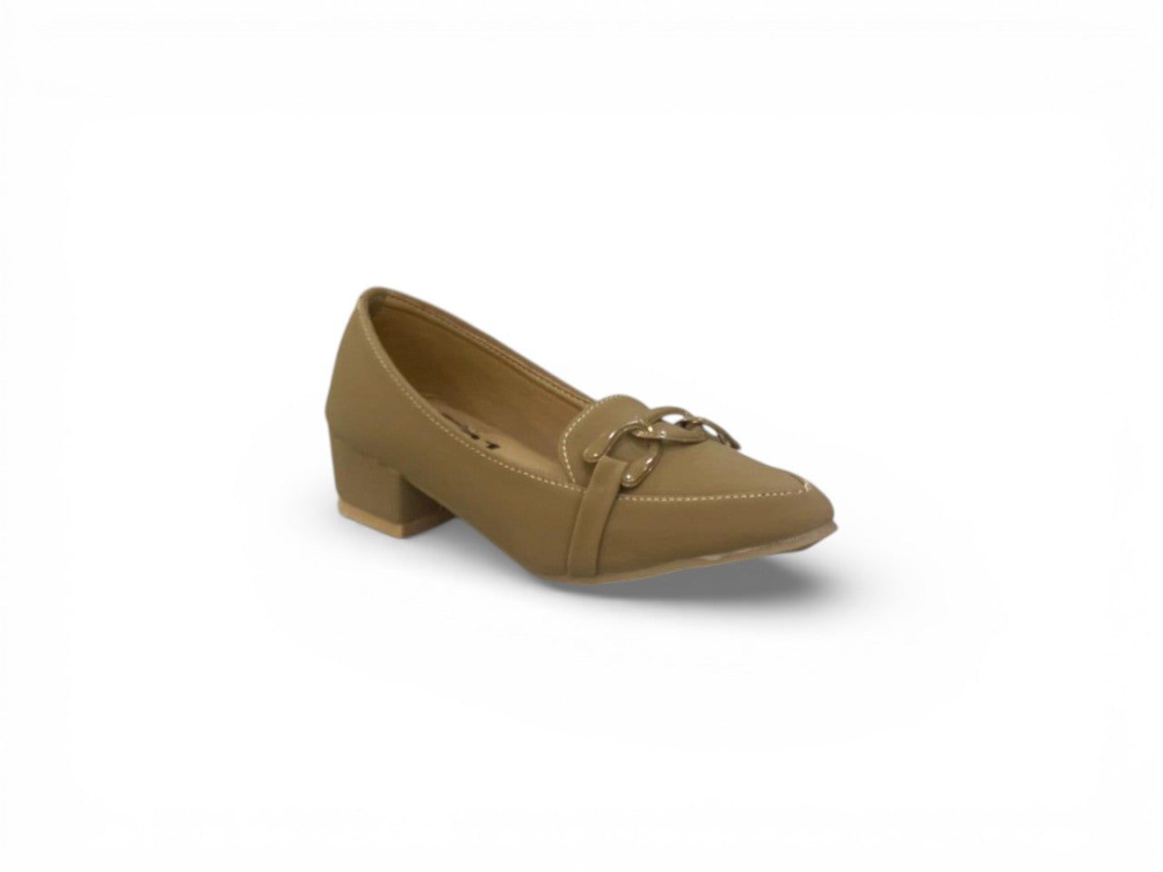 Classic Block Heel Slip-On Pumps