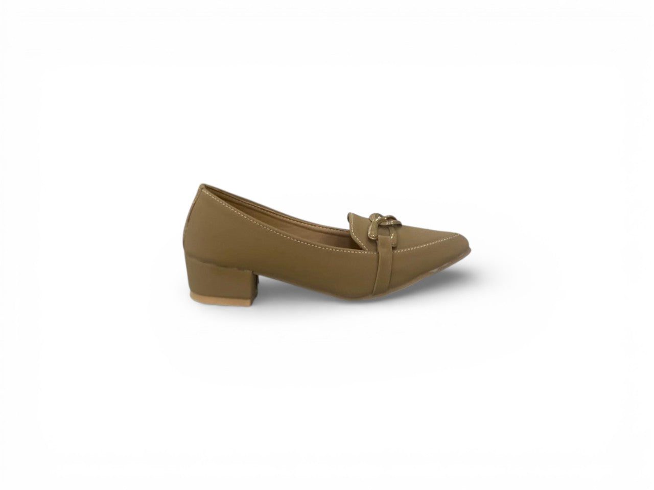 Classic Block Heel Slip-On Pumps