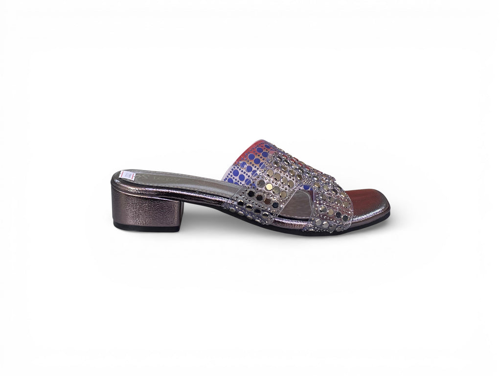 Luxury Rhinestone Party Block Heels