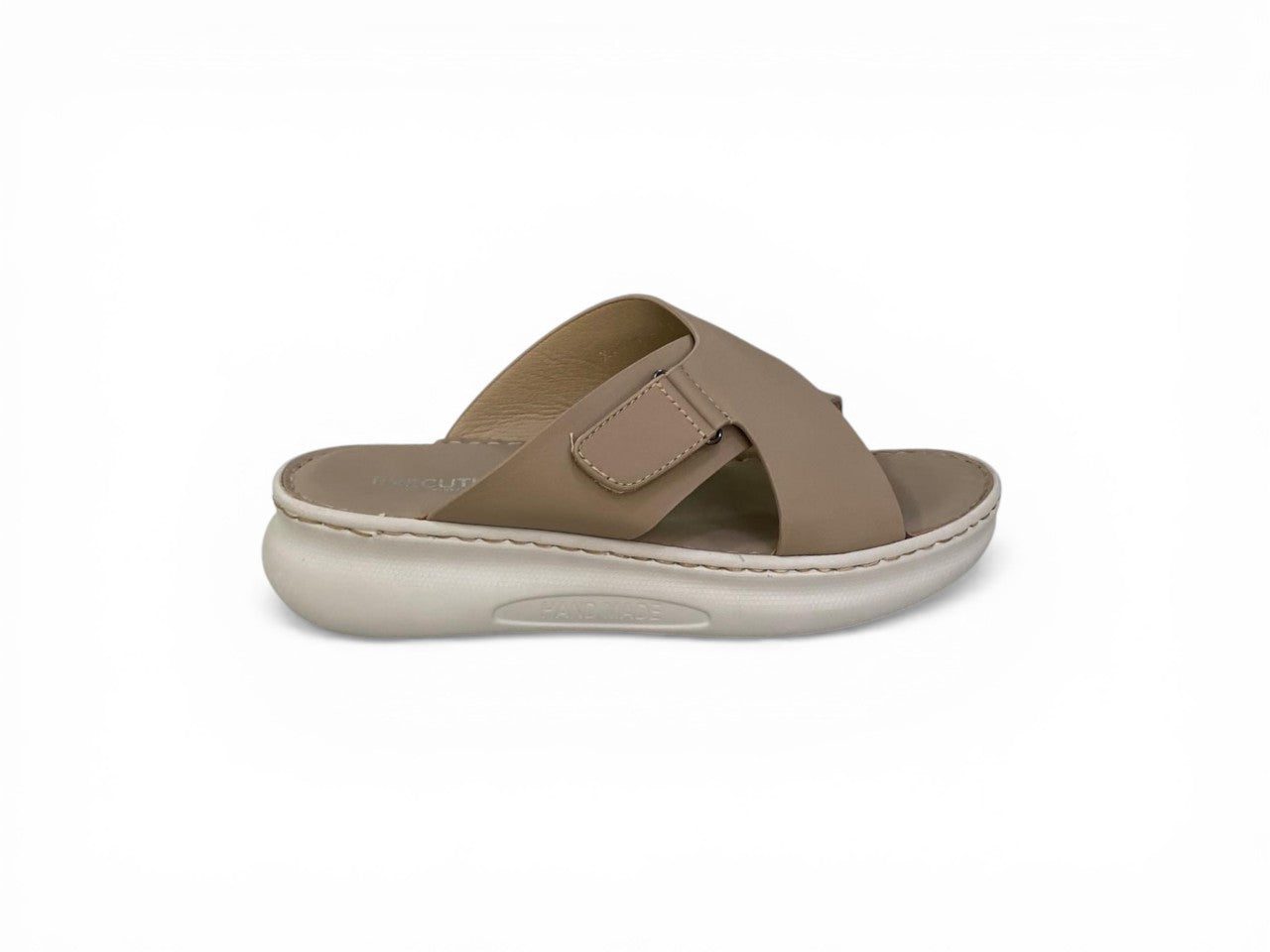 Tan Criss-Cross Orthopedic Sandals