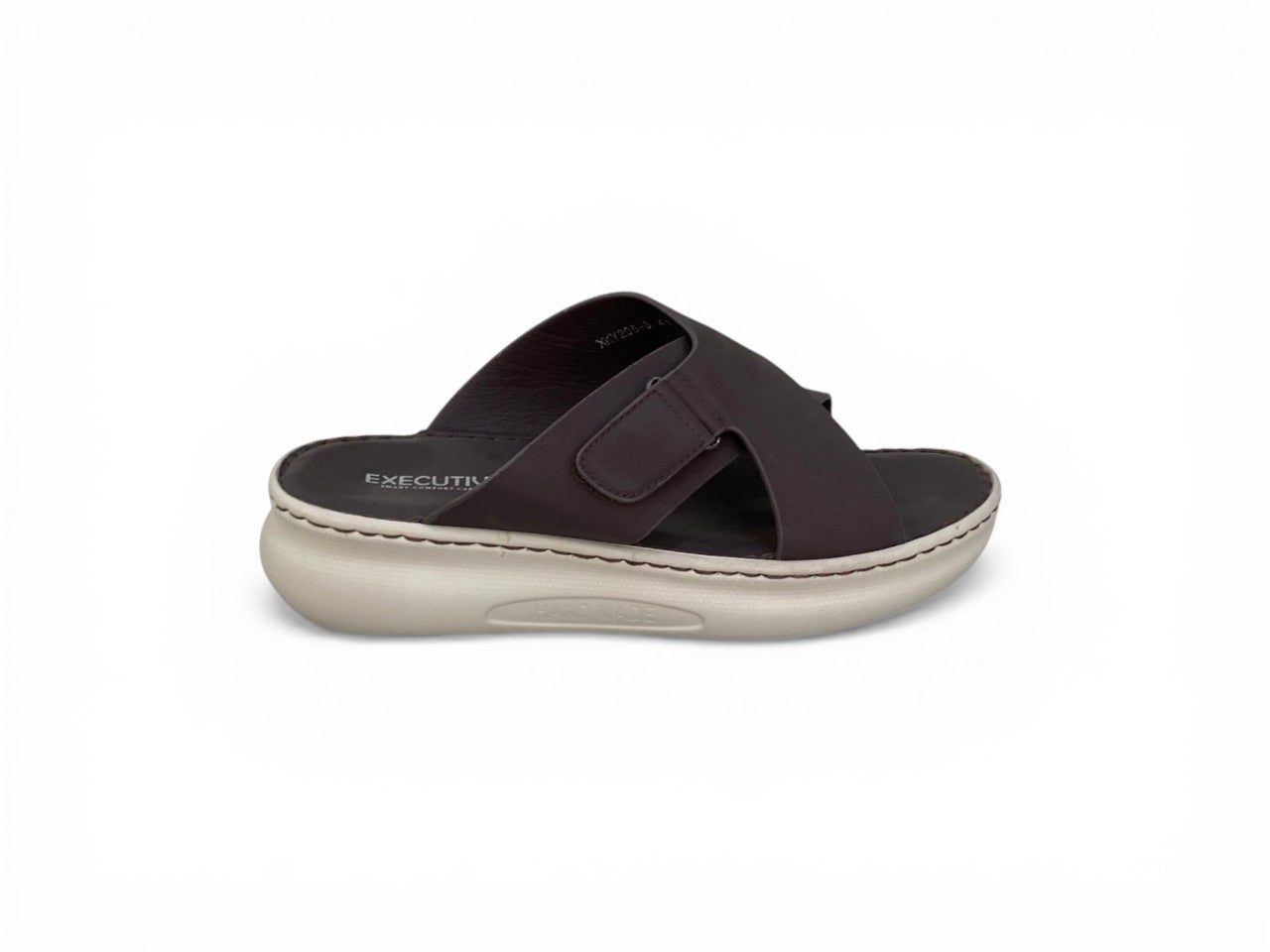Tan Criss-Cross Orthopedic Sandals
