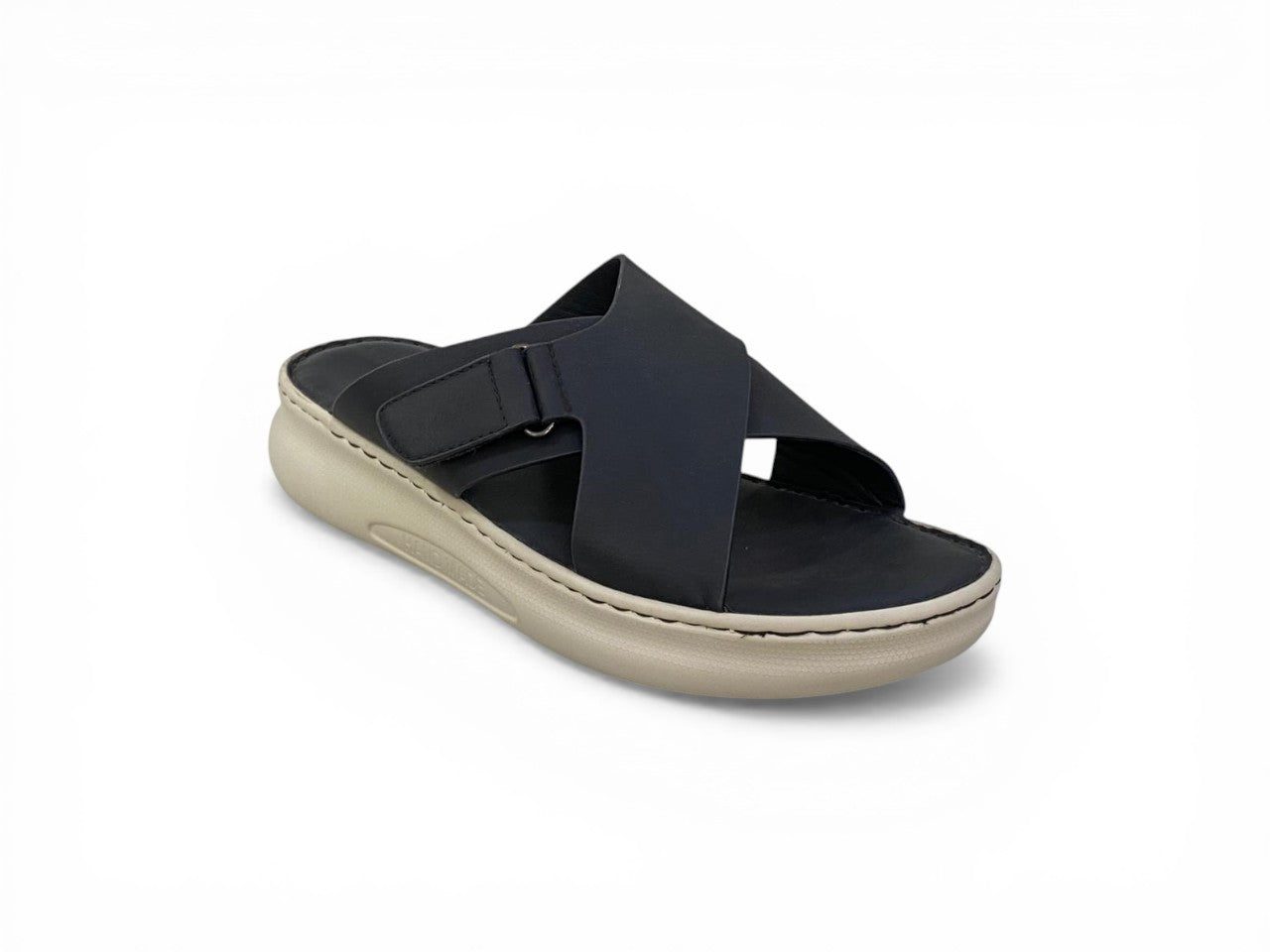Tan Criss-Cross Orthopedic Sandals